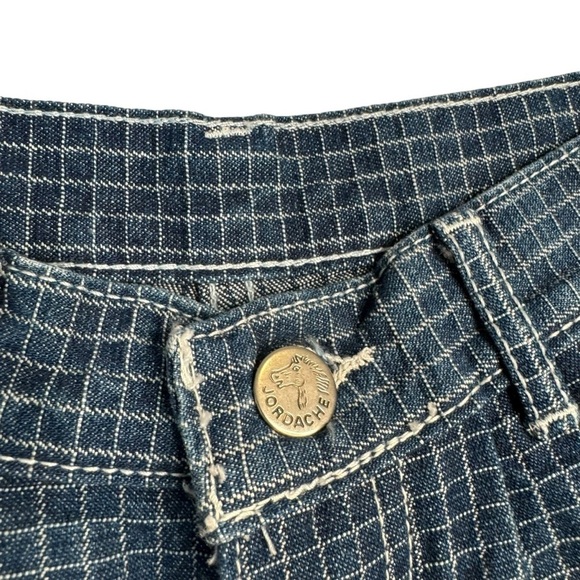 Vintage Jordache Jeans Grid High Rise Tapered Leg Juniors 12/28 Actual 26”x29” - Picture 5 of 10